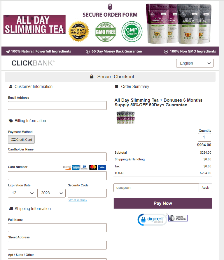 All Day Slimming Tea-Secure-Checkout